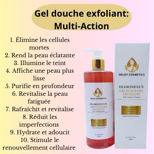 Gel de douche Éclaircissant et exfoliant Diamond lux