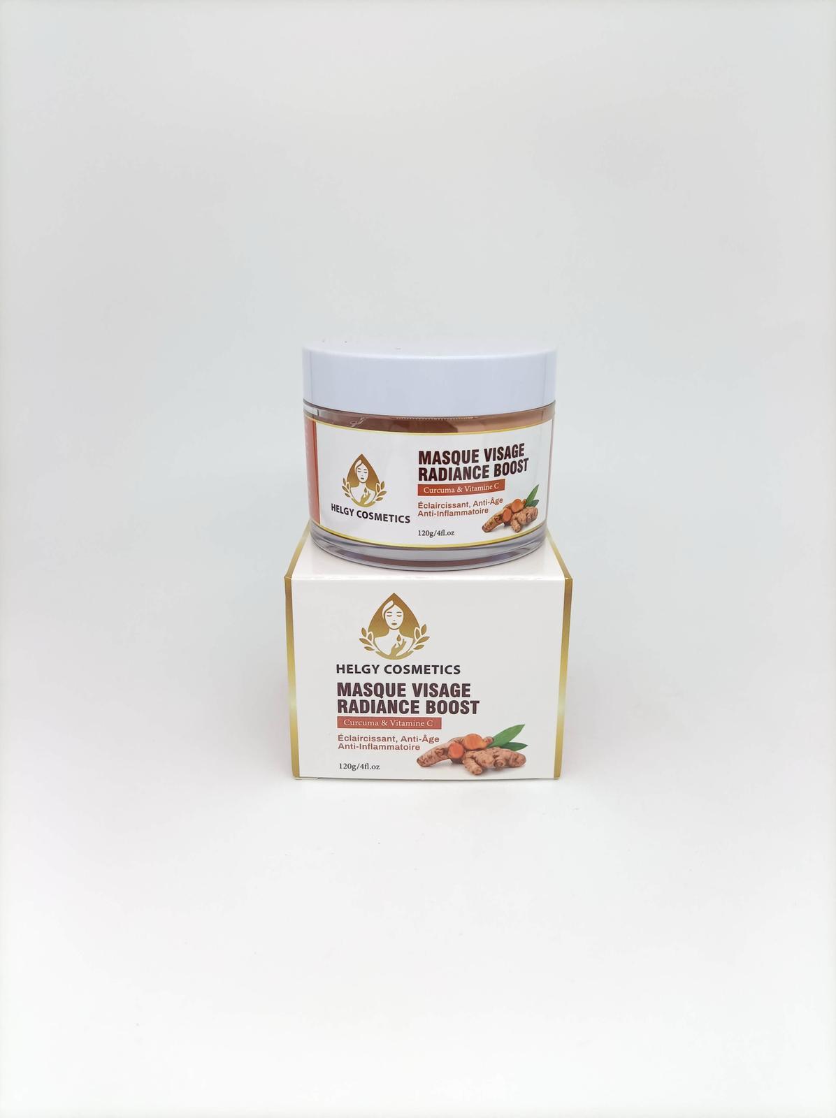Masque de visage éclaircissant au curcuma et vitamine c