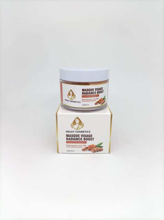 Masque de visage éclaircissant au curcuma et vitamine c