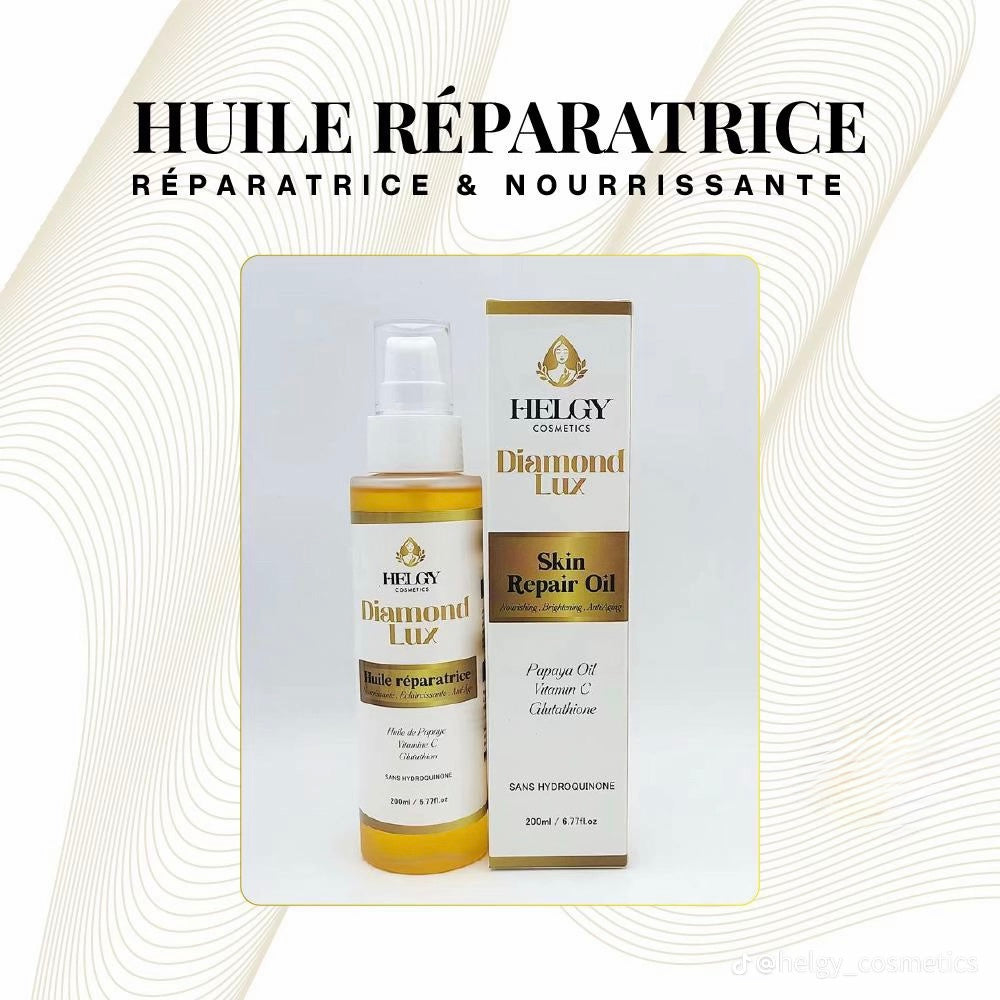 Huile réparatrice de papaye et vitamine C Diamond Lux