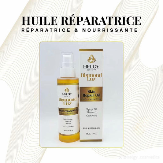 Huile réparatrice de papaye et vitamine C Diamond Lux